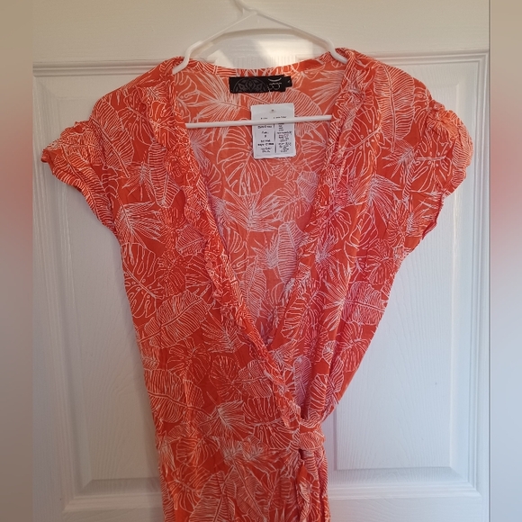 NWT Gaya Tropical Wrap Dress - Picture 2 of 7